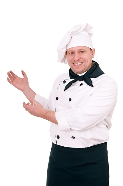 Lachende chef-kok — Stockfoto