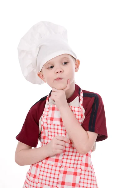 Um menino chef — Fotografia de Stock
