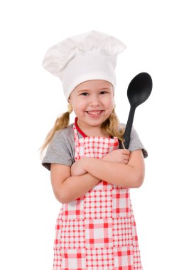 Girl chef clipart