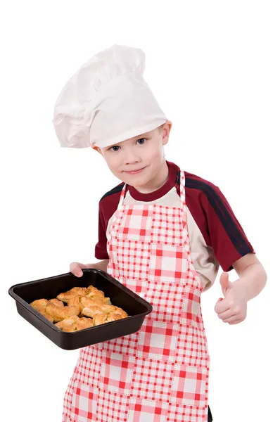 Chef menino — Fotografia de Stock
