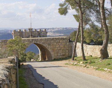 Mount Tabor gates all winds , Israel. clipart