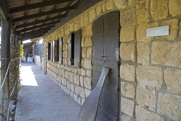 stock image Courtyard of the 19 Century Farm in Hulah Valley ,Israel