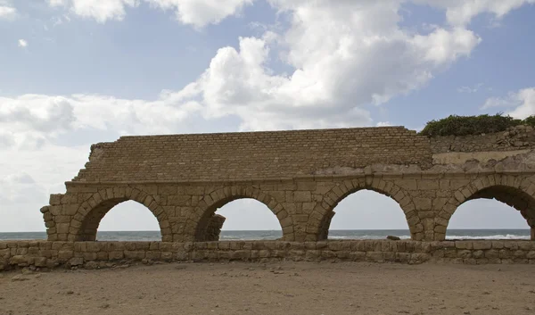 Caesarea maritima Aquädukt-Ruinen — Stockfoto