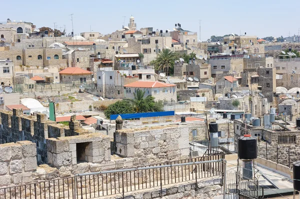 Jerozolima, na dachy starego miasta. — Zdjęcie stockowe