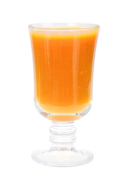 Одноместный стакан с апельсиновым соком — стоковое фото