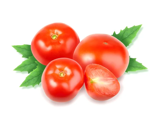 堆的新鲜红番茄 — 图库照片