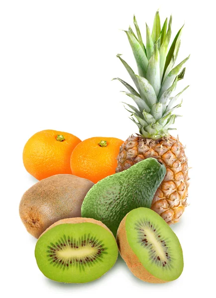 Hoop van vers tropisch fruit — Stockfoto