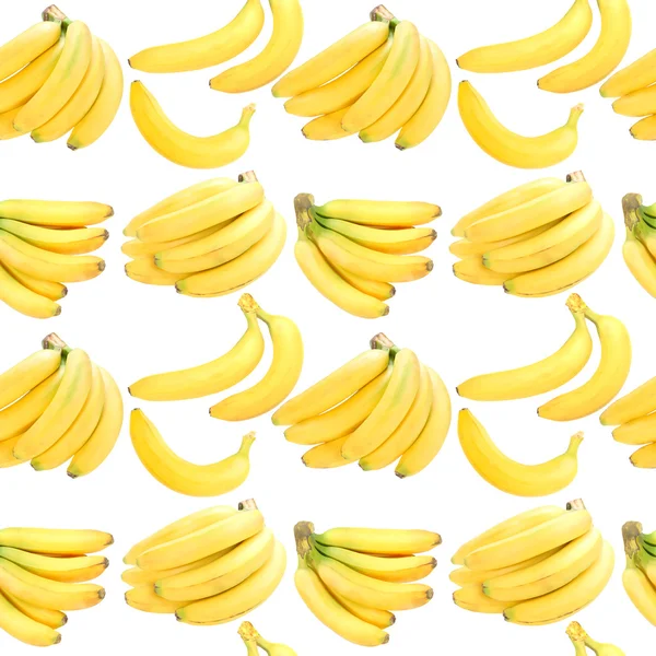 Бесшовный фон с желтыми бананами — стоковое фото