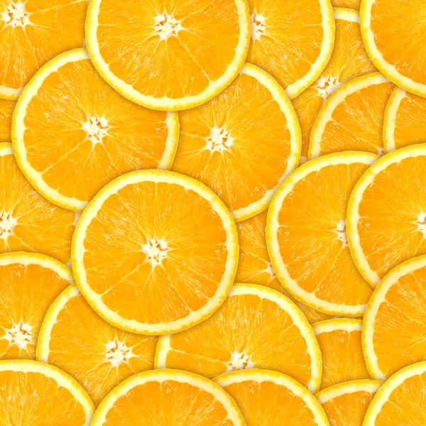 신선한 오렌지 슬라이스의 완벽 한 패턴 — 스톡 사진