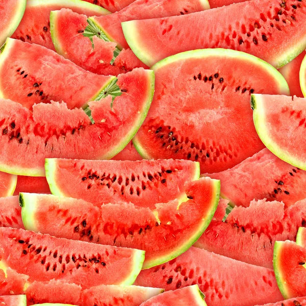 Seamless pattern of red watermelons slices — Stock Photo, Image