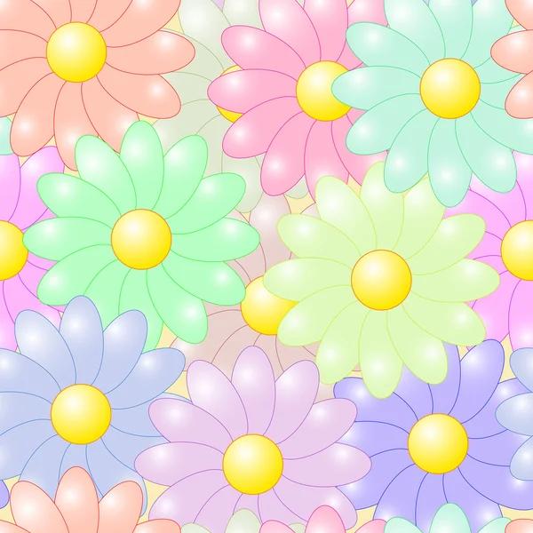 Fleurs abstraites fond coloré — Image vectorielle