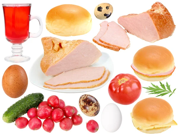 Set di ingredienti alimentari — Foto Stock