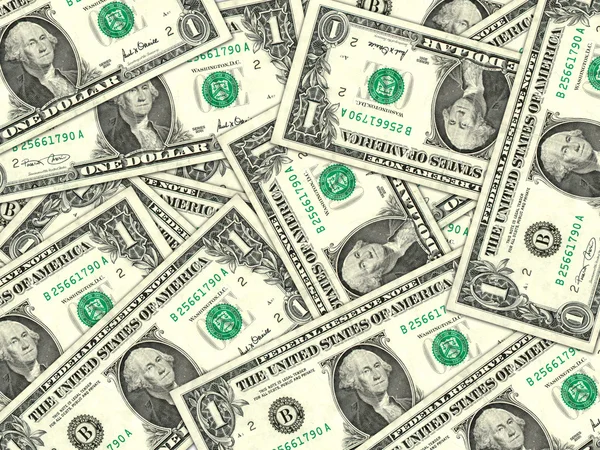 Stock image Background of money pile 1 USA dollars