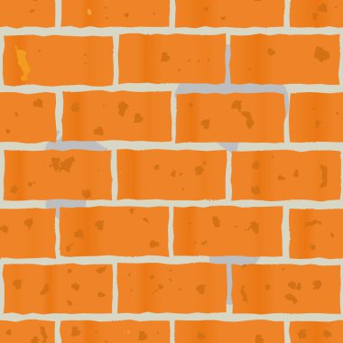 Background as wall of red bricks clipart