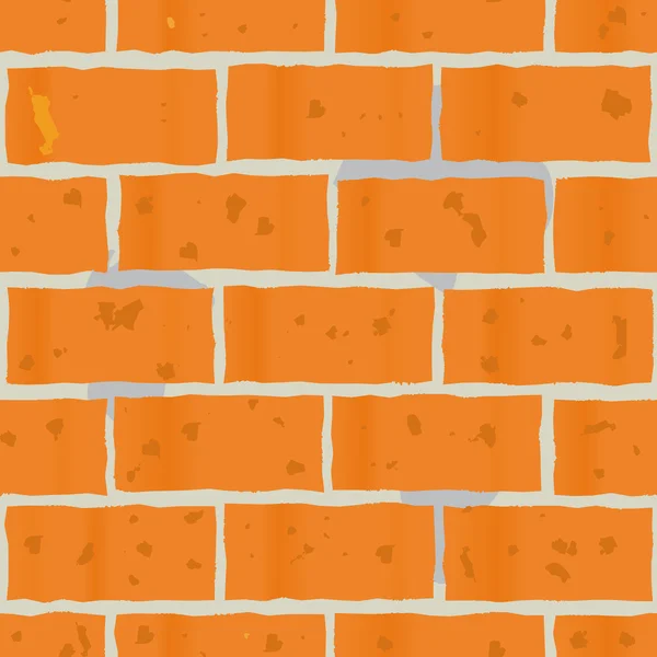 Achtergrond als muur van rode bakstenen — Stockvector