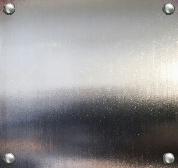 Plaque métallique fond en acier . — Photo