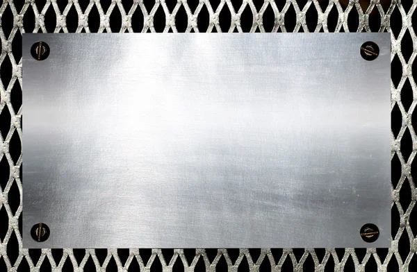 Fondo de acero de placa metálica . — Foto de Stock