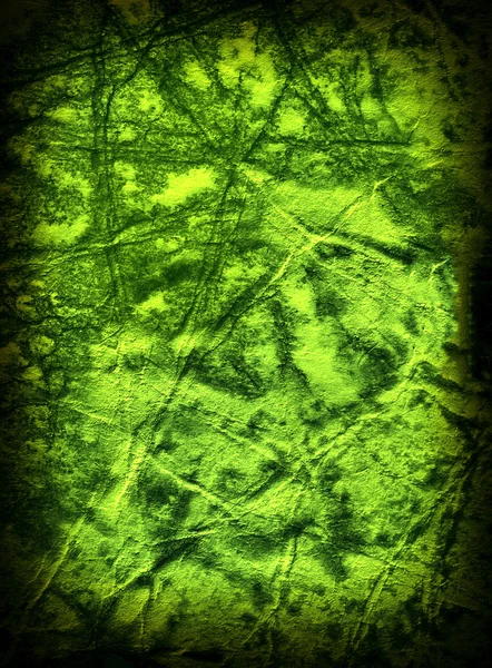 Green grunge old paper texture. — Stock Photo, Image