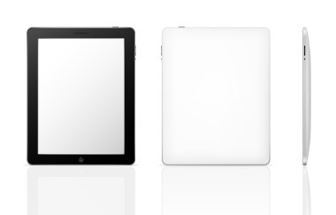 Vector tablet computer clipart