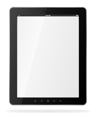 Vector tablet computer clipart