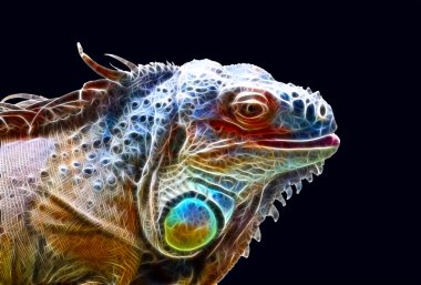 Fractal dragon clipart