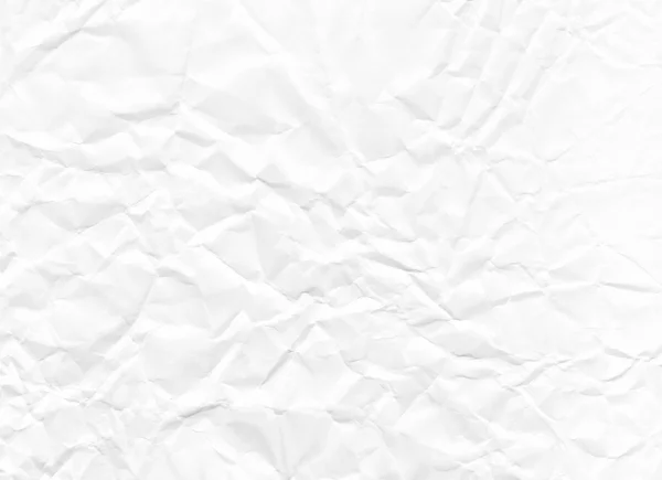 Текстура измятой белой бумаги — стоковое фото