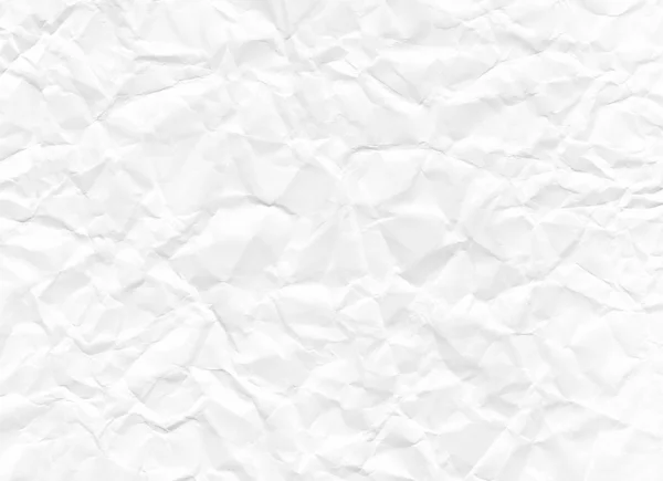 Textur av skrynkligt vitt papper — Stockfoto