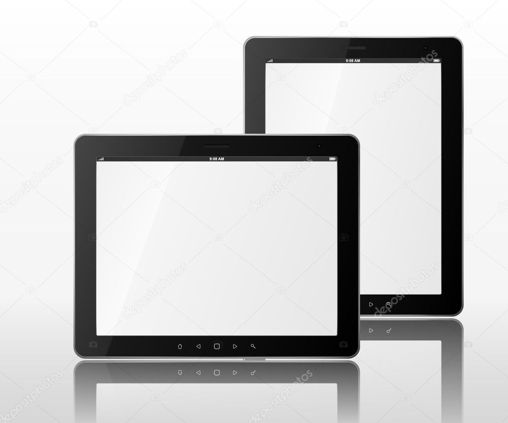 Two tablet computers