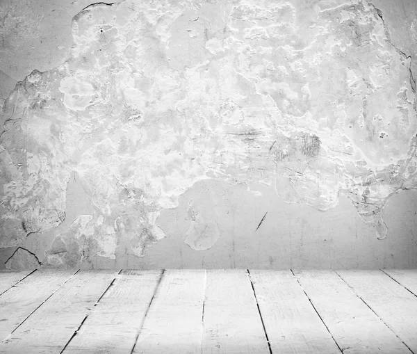 Quarto vazio e piso branco — Fotografia de Stock