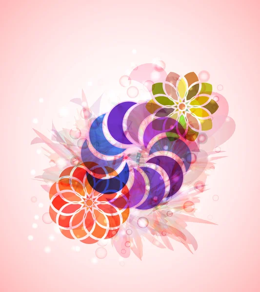 Style abstrait fond floral — Image vectorielle