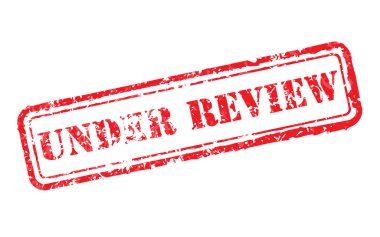 Under review rubber stamp clipart