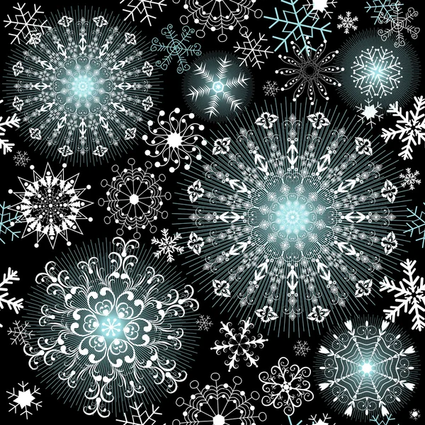 Noël motif répétitif sombre — Image vectorielle