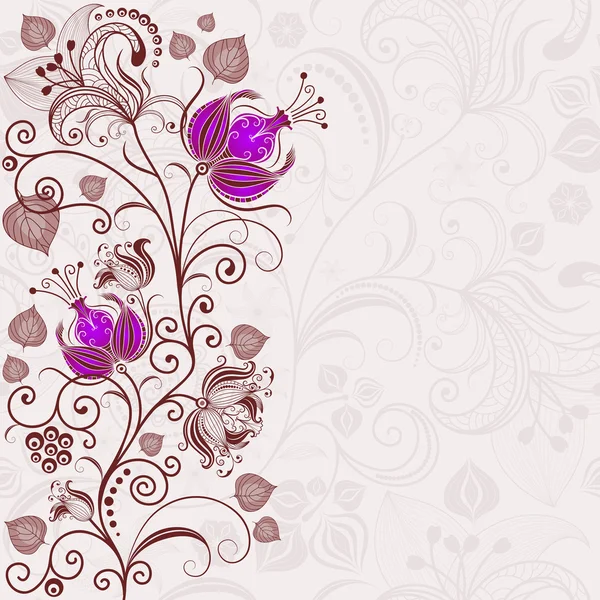 穏やかな花のイースター フレーム — ストックベクタ