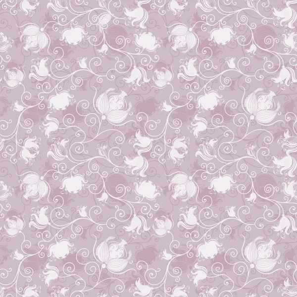 Nahtloses rosa Blumenmuster — Stockvektor