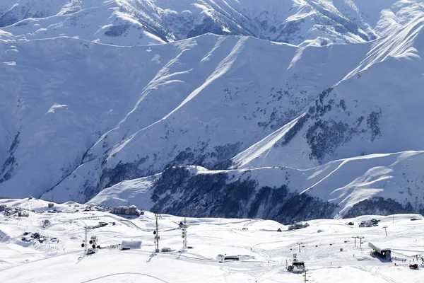 スキー リゾートの景色を望む — Stock fotografie