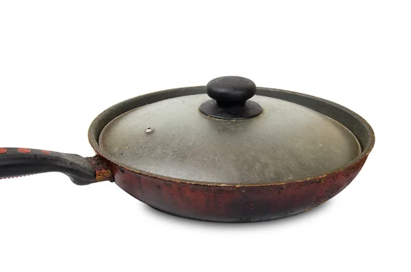 Dirty old frying-pan — Stock Photo, Image