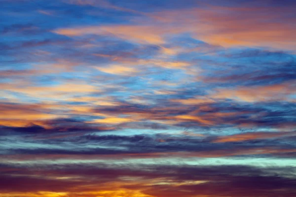 Sunset sky over the sea — Stock Photo, Image