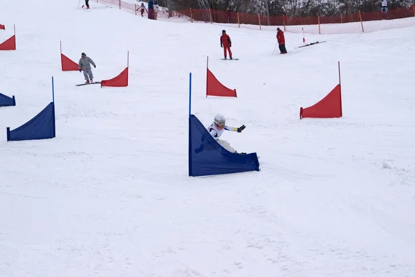 Snowboard. konkurrens. — Stockfoto