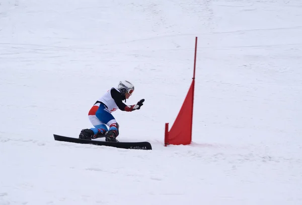 Snowboard. verseny. — Stock Fotó