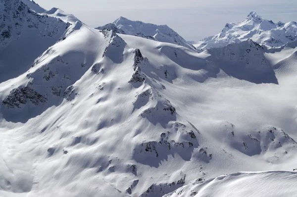 Stock image Snowy slopes of Caucasus Mountains