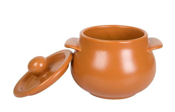 Open clay pot — Stock Photo, Image