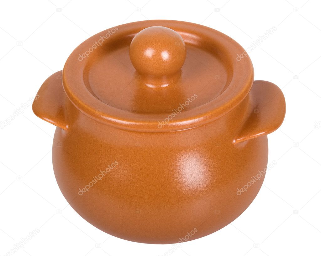 Ceramic pot close-up