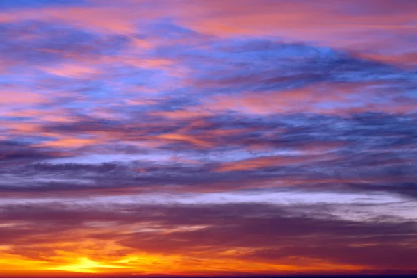 Sunrise sky over the sea — Stock Photo, Image