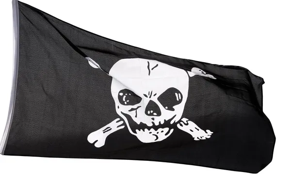 Jolly Roger (пірат прапор) — стокове фото