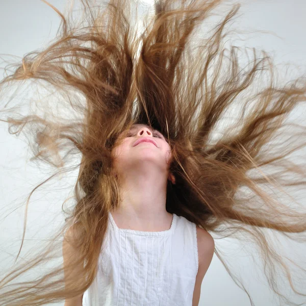 Floating hair — Stock Photo, Image