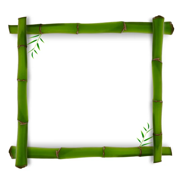 Bamboo shape with shadow over white backgrounds — Stock Photo, Image