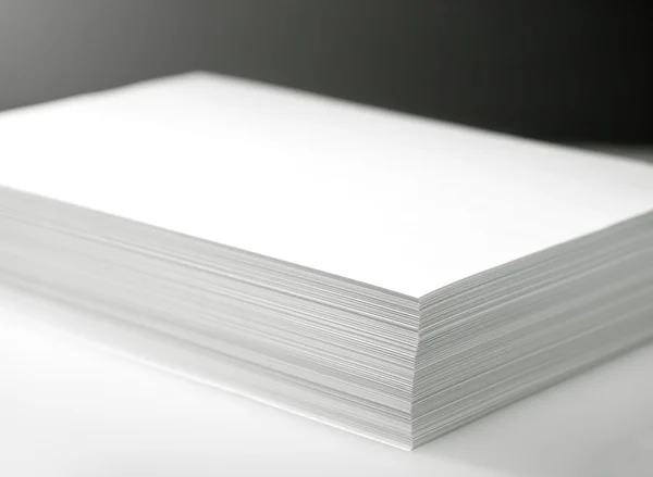 stock image Stack of white printer and copier paper