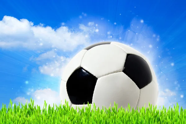 Abstrakt fotboll bakgrunder med skönhet bokeh — Stockfoto