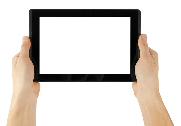 A tablet on the white backgrounds — Stock Photo, Image