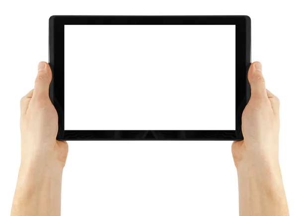 Een tablet op de witte achtergrond — Stockfoto